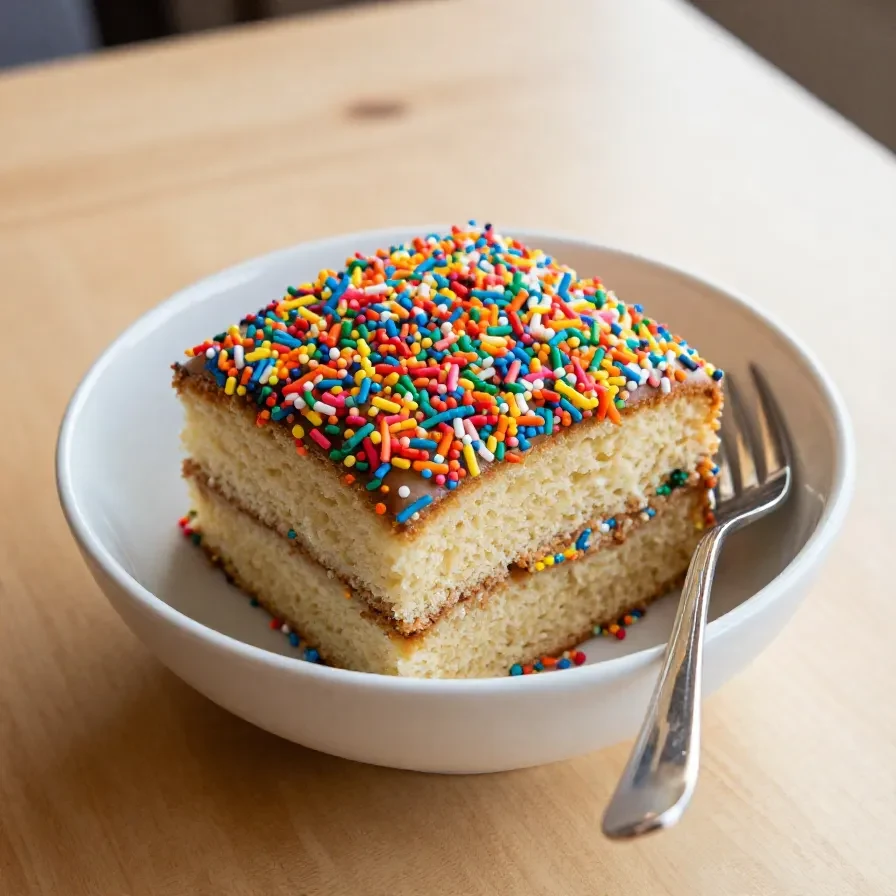A vibrant display of colorful dot cakes in a bakery in NYC.