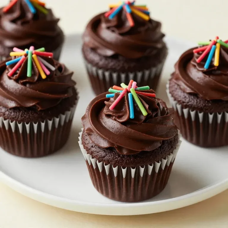 Decorative cupcake graduation caps with edible tassels and chocolate squares.
