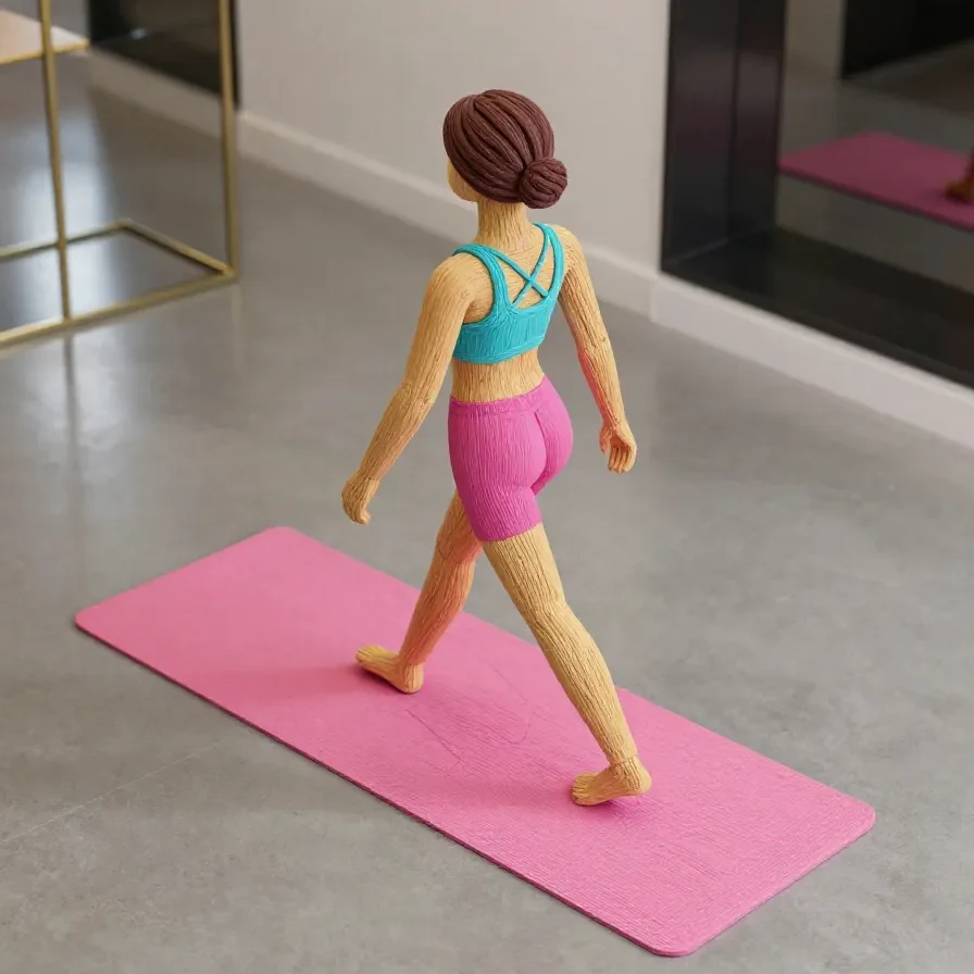 Person walking briskly outdoors to promote weight loss in just 8 minutes daily.