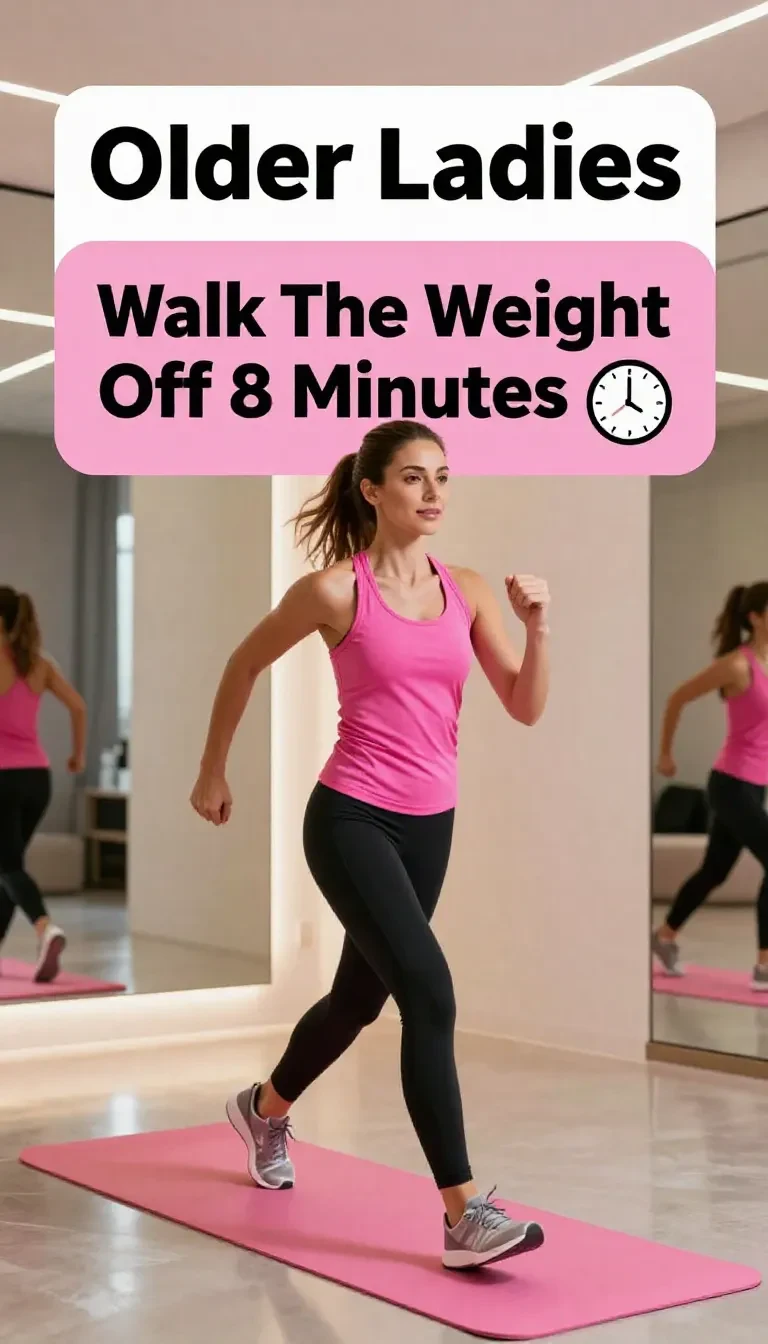 Person walking briskly outdoors to promote weight loss in just 8 minutes daily.