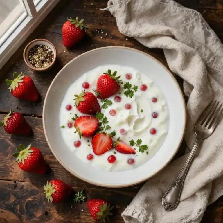 Strawberry yogurt dots recipe