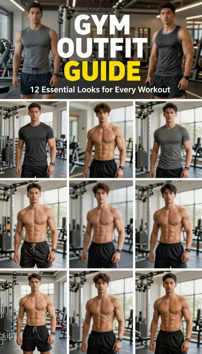 A person wearing a stylish gym outfit while lifting weights in a modern gym