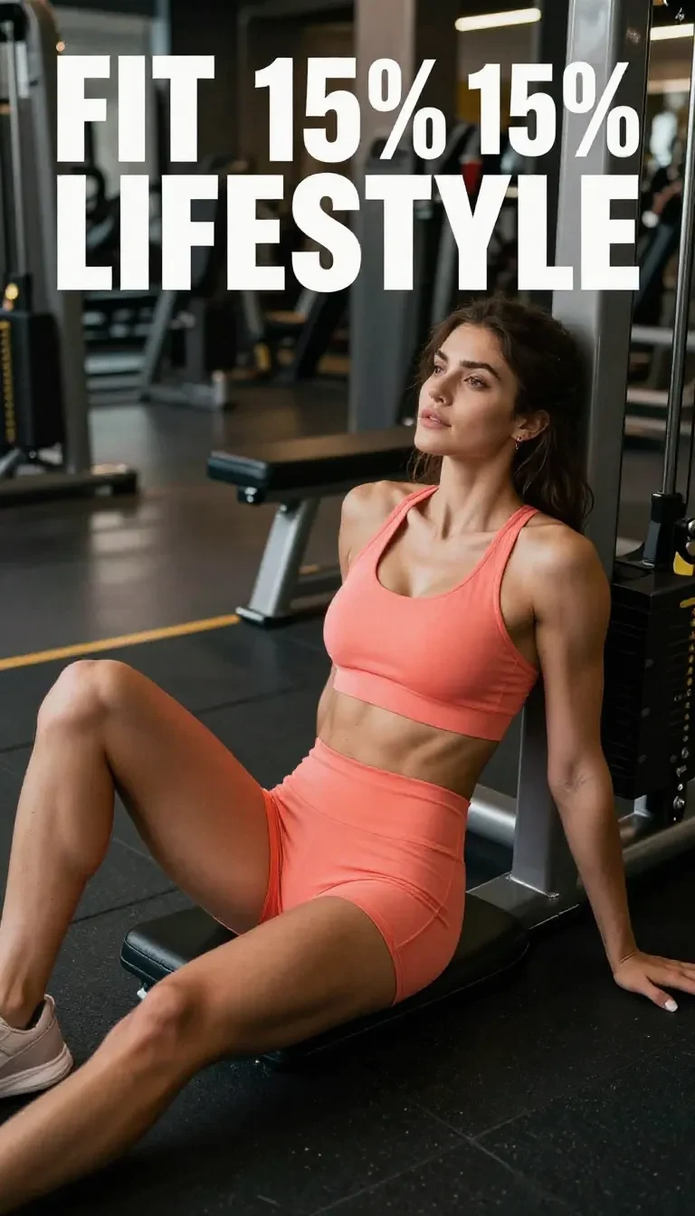 Model wearing the Super Sculpt Seamless Open Back Sports Bra in Coral Orange during a workout