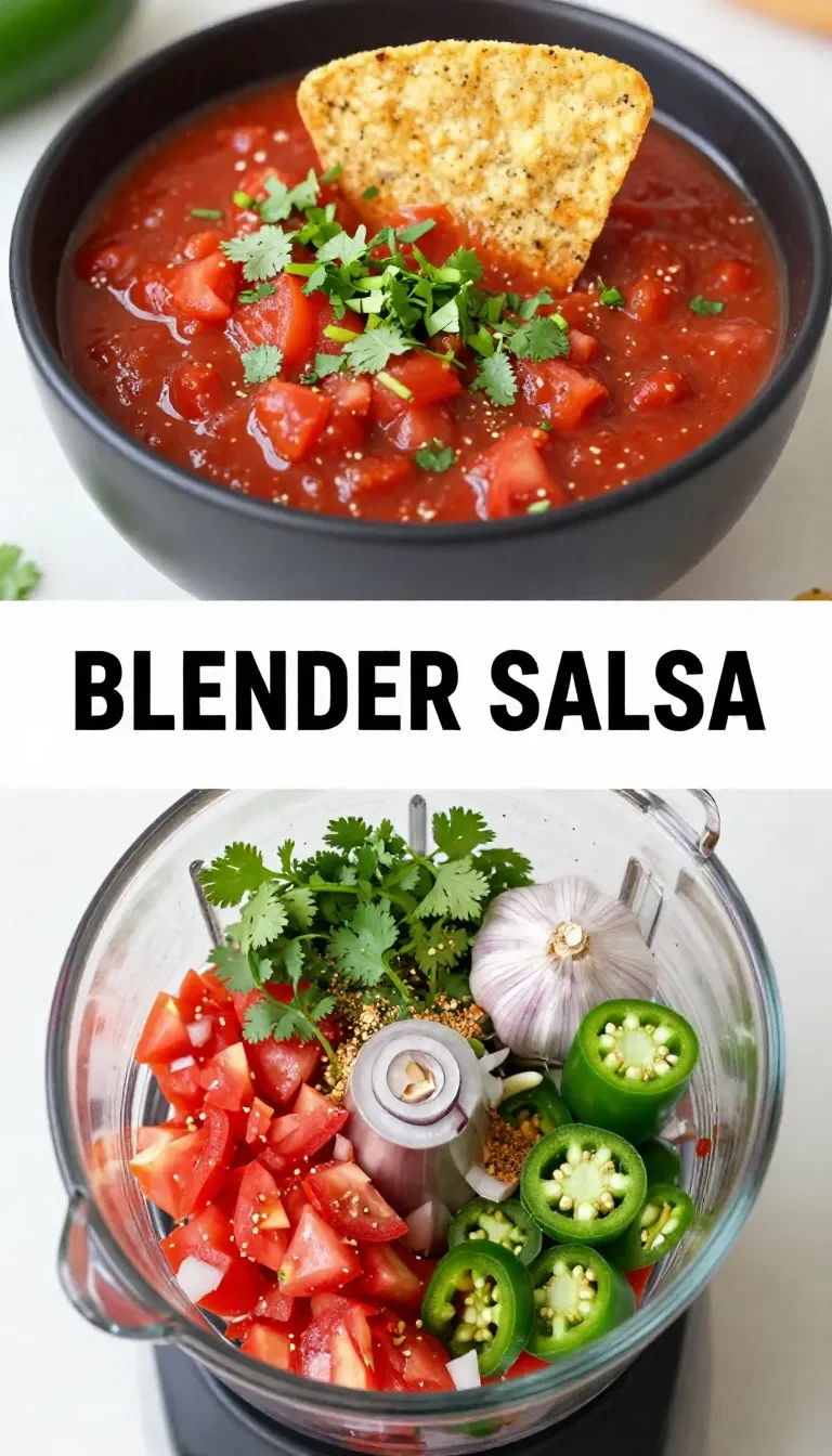 A bowl of vibrant homemade restaurant-style salsa surrounded by fresh tomatoes, onions, and cilantro.